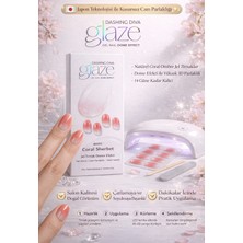 Dashing Diva Glaze #A151 Coral Sherbet Yarı Kürlü Jel Tırnak – 14 Gün Kalıcı Dome Efekt