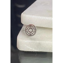 Jaida Moda Unisex 316L Cerrahi Çelik Gümüş Güneş Sembol Vintage Çivi Küpe