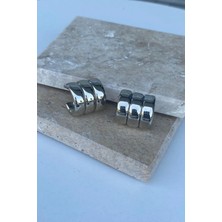 Jaida Moda Kadın Bombeli Tasarım Model Çelik Küpe