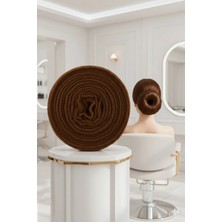 Creatividad Solutions Profesyonel 10 Metre Kesilebilir Saç Topuz Süngeri - Kuaför Tipi Esnek Form Verici Kahve