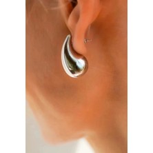 Jaida Moda Kadın Gümüş Vip  Gözyaşı Damlası Model Küpe