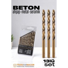 Creatividad Solutions Beton Matkap Ucu Seti- Çelik Beton Metal Ahşap Matkap 13 Lü Set 721729