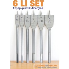 Creatividad Solutions Ahşap Yaprak Matkap Ucu Seti - Plastik Fiberglas Ahşap Delik Açma Panç Seti 721780