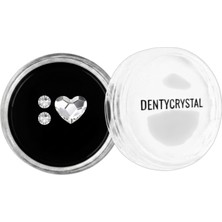 Generic Dentycrystal Diş Pırlantası Beyaz Kalp Desenli Set (Avusturya Kristallerinden Oluşturulmuş Özel Set )