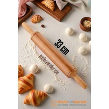 Creatividad Solutions Ahşap Merdane Hamur Açma Merdanesi - 33 cm Küçük Mutfak Merdanesi 721901