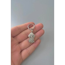 Jaida Moda Unisex Gümüş Yılbaşı Flüt Peri Elf Figürlü Çelik Halka Küpe