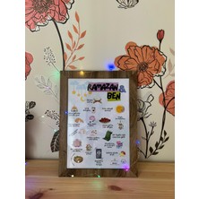 Birşebnem Oyun Ramazan ve Ben – Çocuk Odası Değerler Tablosu (Mavi Desen)