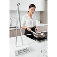 Creatividad Solutions 37 cm Xxl Izgara Maşası – Paslanmaz Çelik, Profesyonel Mutfak ve Barbekü Kullanımı 722602