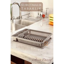 Creatividad Solutions Bulaşık Durulama Sepeti Tabaklık Bulaşık Kurutmalık Kahve Alessi 715438