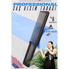 Creatividad Solutions Saç Kesim Tarağı Saç Şekillendirme Düzeltme Tarağı Siyah 721398