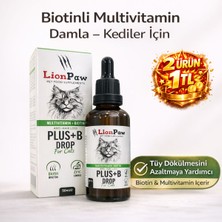 Kediler Için Tüy Sağlığı Destekleyici Multivitamin Kedi Tüy Dökümü Önleyici Damla Biyotin 50 ML