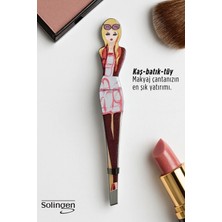 Creatividad Solutions Profesyonel Eğimli Uçlu Stil Ikonu Paslanmaz Çelik Kaş Cımbızı Solingen Professional 722861