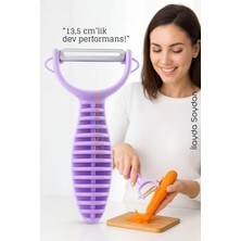 Creatividad Solutions 13,5 cm Ergonomik Sebze Soyacağı – Renkli Tasarım, Paslanmaz Bıçaklı, Konforlu Kullanım 722341
