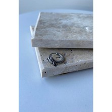 Jaida Moda Unisex Gümüş Ejder Figür Vintage Çelik Halka Küpe