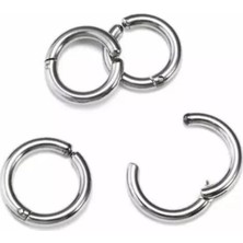 Jaida Moda Sıkıştırmalı Deliksiz Cerrahi Çelik Halka Küpe