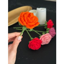 Elaa Aksesuar Solmayan Örgü Gül