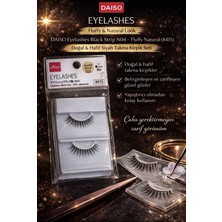 Daiso Daıso Takma Kirpik N04 (8415) – Doğal & Hafif Siyah Fluffy Model