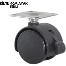 HERŞEYBURDAMODA Kilitli 4cm Ayak Tekli