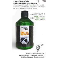 Yeşil Simli Jel Lastik Parlatıcı - Yüksek Sim Oranı - Ultra Islak Görünüm - Uzun Süre Kalıcılık