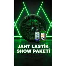 Jant & Lastik Show Paketi - (Yeşil) Simli Jel Parlatıcı + Jant Temizleme Spreyi 2'li Set