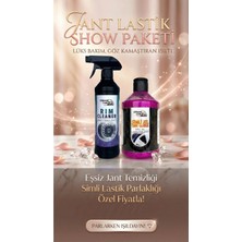 Jant & Lastik Show Paketi - (Pembe) Simli Jel Parlatıcı + Jant Temizleme Spreyi 2'li Set