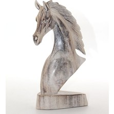 Subutu Ahşap At Büstü 25 cm