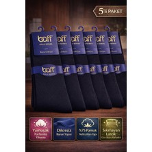 Baff Gold Pamuk 5'li Siyah Erkek Çorap