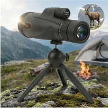 Bosile 10-30X50 Profesyonel Zoomlu Monoküler Dürbün ve Tripod Seti - Doğa, Kamp ve Kuş Gözlemi Için