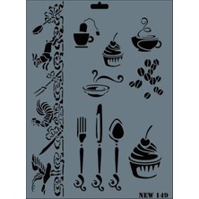 Subutu New Seri N-149 Stencil 35X25 cm