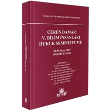 Yetkin Yayınları Ceren Damar V. Bilim Insanları Hukuk Sempozyumu 08-09 Mayıs 2025 Bildiri Kitabı
