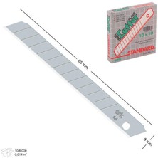 Subutu Maket Bıçağı Yedek Bıçağı 80X9 mm Ince Yedek 10 Adet