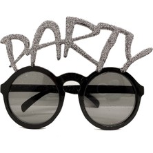 Subutu Gümüş Simli Party Yazılı Parti Gözlüğü Show