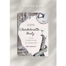 Siorina Events Birthday Card Bride Bachelorette Card Doğum Günü Davetiye/kart - 5 Adet