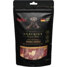 İsmiyle Al Reflex Snackies Natural Tatlı Patatesli Ördek Göğsü Tahılsız Köpek Ödül Maması 1 Adet 170