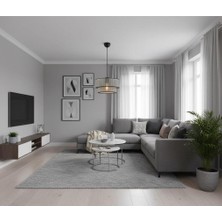 Elizim Home Lighting Hasır Görünümlü Lüx Abajur Sarkıt Avize