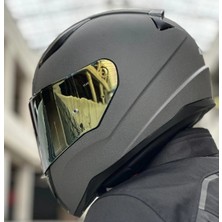 Ls2 Rapıd 2 Mat Concrete Full Face Motosiklet Kaskı Gold Camlı