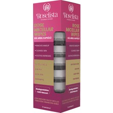 Roselista Rosa Damascena Gül Misel Kapsül Mendil 8 x 7,5 ml – Aha ve Glikolik Asit Içeren Bas-Aktive Makyaj Temizleyici