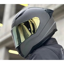 Ls2 Rapıd 2 Race Mat Concrete Full Face Motosiklet Kaskı Gold Camlı