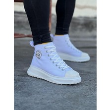 Subutu Beyaz Erkek Yarım Bilek Ayakkabı