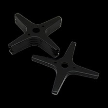 Luz&pos 5 Adet Siyah Artı Model Cezvelik Ocak Küçültücü Emaye