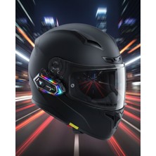Hatıra Kutusu Çift Telefon Destekli Motosiklet Kask Bluetooth Kulaklık - Lisinya