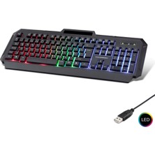 İlk El Grup Kablolu Oyuncu Klavye LED Q Siyah HDX2605 Iegtgrs-34