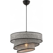Elizim Home Lighting Hasır Görünümlü Abajur Sarkıt Avize