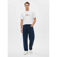 LTB Slogan Baskılı Basic Beyaz T-Shırt