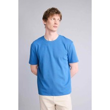 DeFacto Pamuklu Regular Fit Bisiklet Yaka Twill Kısa Kollu Tişört D7912AX26SP