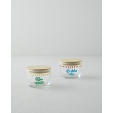 English Home Bon Vita Cam 2'li Baharatlik 220 ml - 220 ml Mavi-yeşil