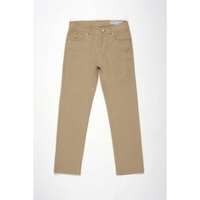 Doctor Junior Erkek Çocuk Likralı Dokuma Pantolon Bej Renk Günlük Kullanım İçin Slim Fit Model