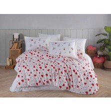 Elma Shop Çift Kişilik Poplin Nev Venüs Kırmızı