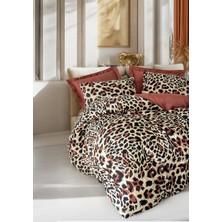 Elma Shop Leoluxe Kiremit Saten Nev Takımı Çift Kişilik