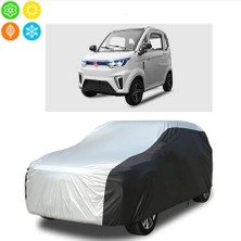 AUTOES Yuki Hector Pro Elektrikli Model Branda Araba Brandası Oto Branda Gri-Siyah